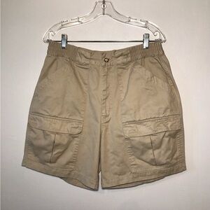 Vintage Shaver Lake Men's Shorts Size 32 Y2K Zip Fly 100% Cotton Cargo Pockets